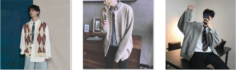 10 mẫu Cardigan nam Hàn Quốc đang hot trên Taobao