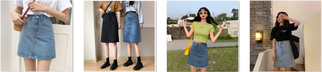 Order chân váy jean cực chất trên Taobao